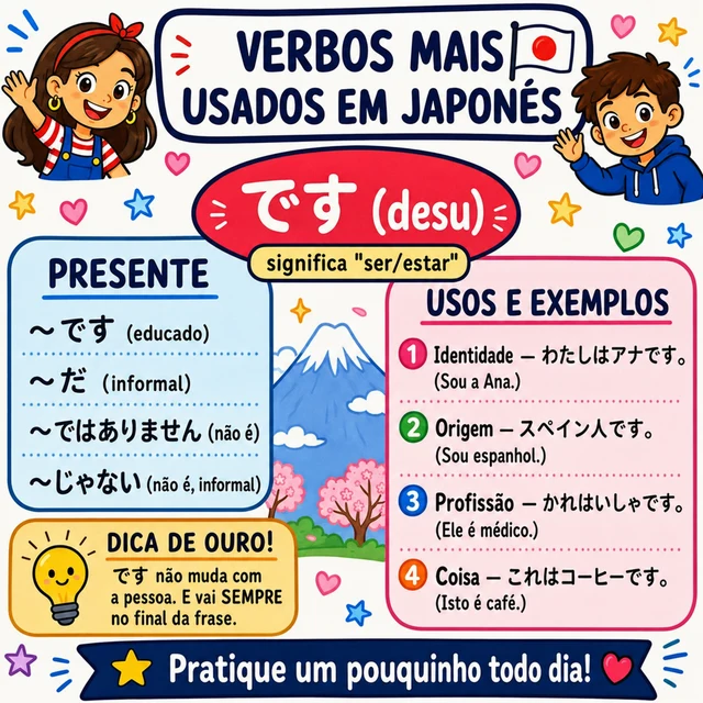 Mapa mental: verbo です (SER/ESTAR)