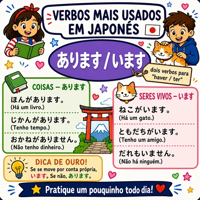 Mapa mental: verbo ある・いる (HAVER/TER)
